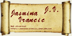Jasmina Vrančić vizit kartica